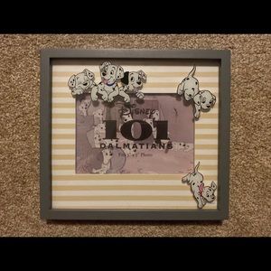 Disney 101 Dalmatians Puppies 5x7 Matted Glass Photo Picture Frame Table Wall